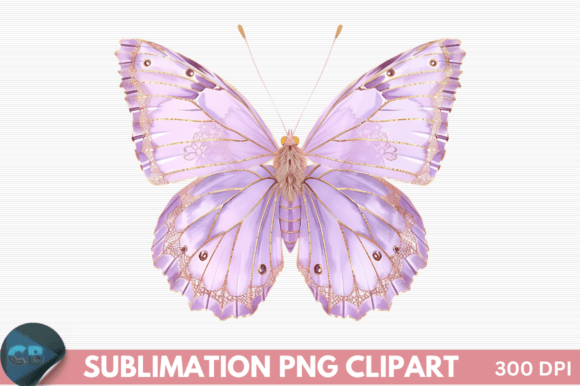 Download Pink and Purple Butterflies Gold Glitter - Premium Resources
