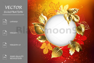 Download Autumn Banner with Golden Leaves - Premium Resources
