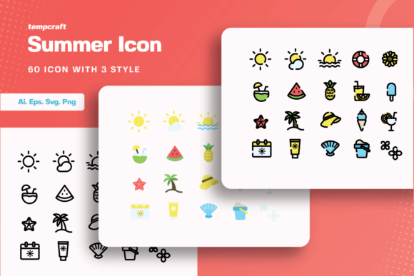 Download Summer Icon Set - Summer icon set Collection