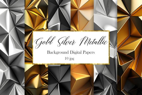 Download Gold Silver Metallic Background - Metallic background Collection