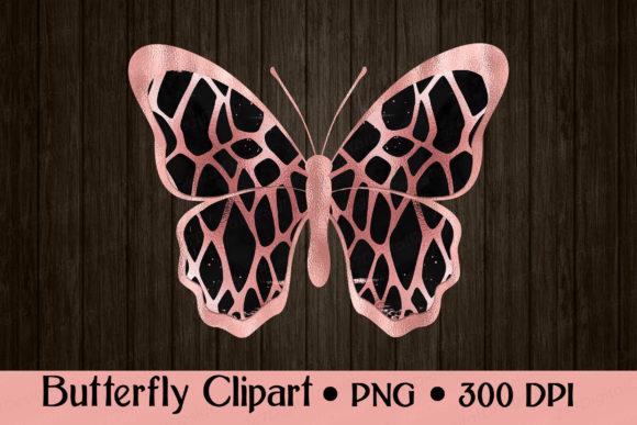 Download Sublimation Butterfly Rose Gold Foil PNG - Premium Bundle