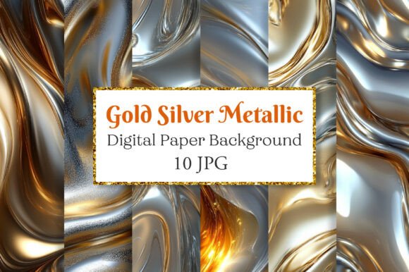 Download Gold Silver Metallic Background - Metallic background Collection
