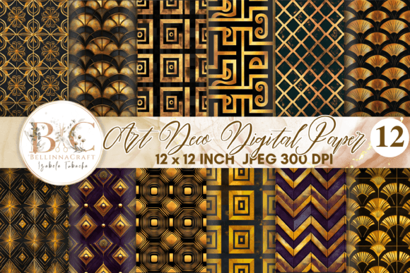 Download Art Deco Seamless Digital Paper - Premium Resources